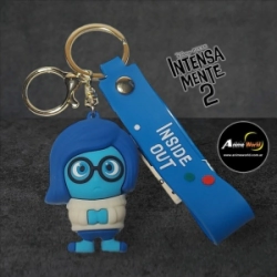 LLAVERO GOMA INTENSAMENTE TRISTEZA (N0581)