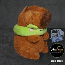 PELUCHE CARPINCHO-CAPIBARA SALVAVIDAS #1 (22CM APROX) (P1411)