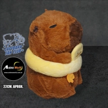 PELUCHE CARPINCHO-CAPIBARA SALVAVIDAS #2 (22CM APROX) (P1412)
