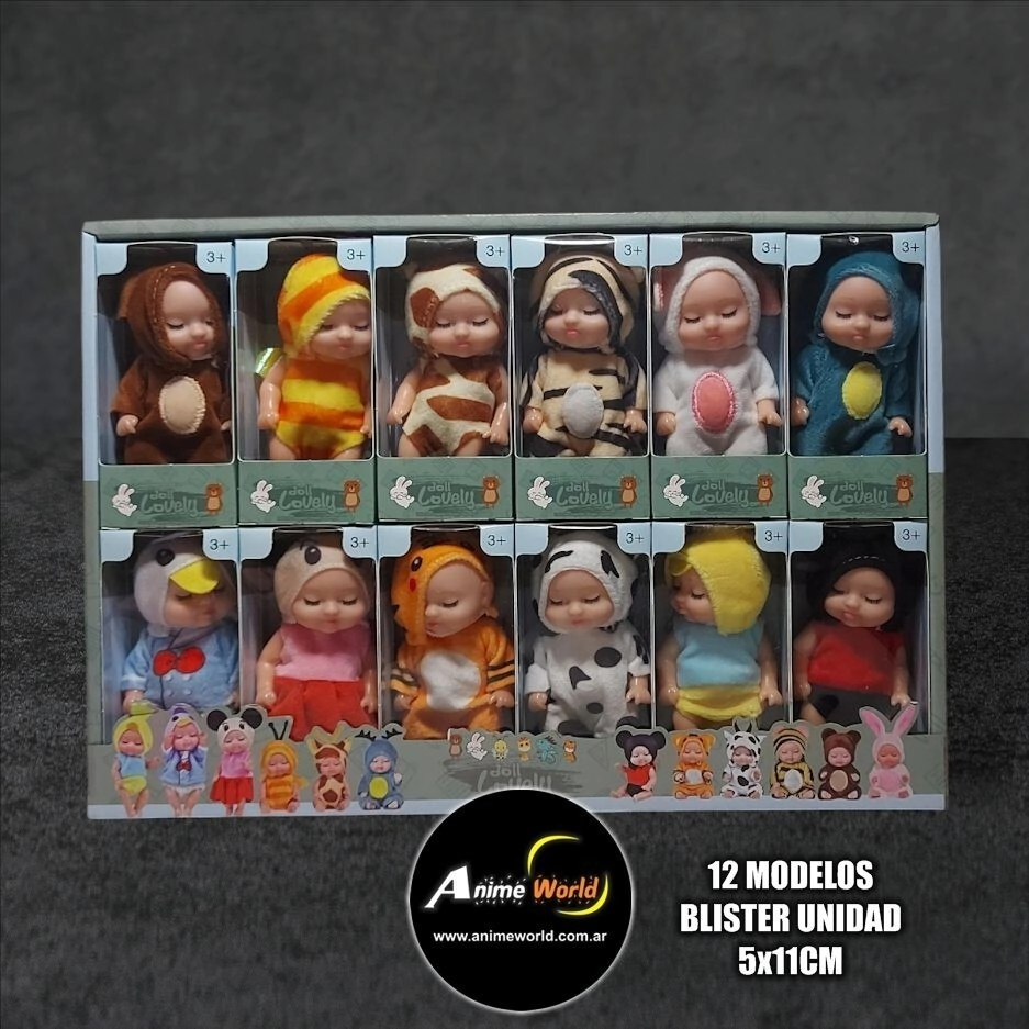 MU�ECA MINI BEBE DOLL LOVELLY MSP4 X UNIDAD (12 MODELOS) (BLISTER 5x11CM) (A0567)