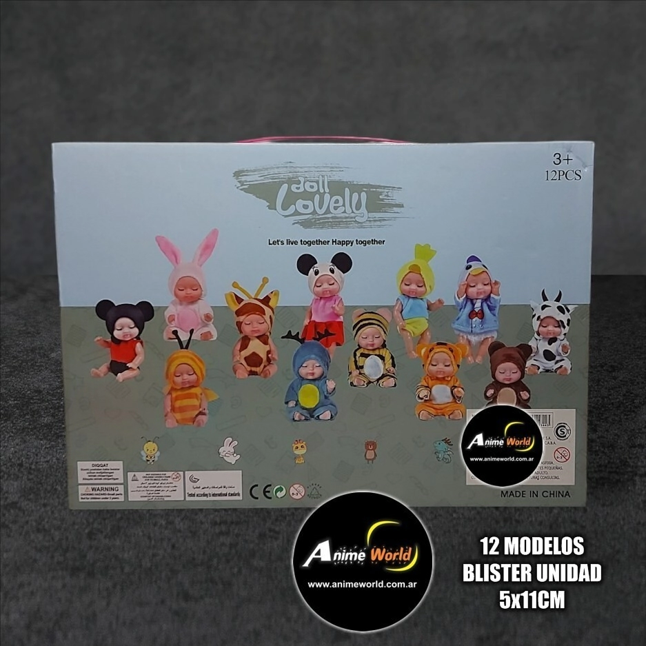 MU�ECA MINI BEBE DOLL LOVELLY MSP4 X UNIDAD (12 MODELOS) (BLISTER 5x11CM) (A0567)