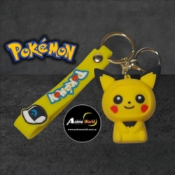 LLAVERO GOMA POKEMON PIKACHU #42 (N0590)