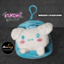 PELUCHE MONEDERO KUROMI #12 (12X10CM APROX) (P1422)