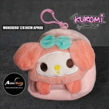 PELUCHE MONEDERO KUROMI #13 (12X10CM APROX) (P1423)