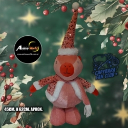 PELUCHE CARPINCHO-CAPIBARA NAVIDAD PATILARGAS #2 (45CM A 62CM APROX) (P1427)