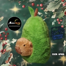 PELUCHE CARPINCHO-CAPIBARA CON PALTA #1 (35CM APROX) (P1428)