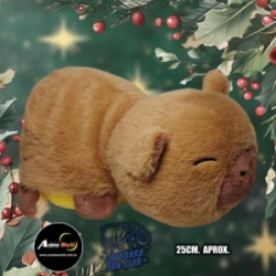PELUCHE CARPINCHO-CAPIBARA ABEJA REVERSIBLE #1 (25CM APROX) (P1431)