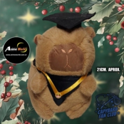 PELUCHE CARPINCHO-CAPIBARA GRADUADO #1 (21CM APROX) (P1432)