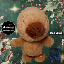 PELUCHE CARPINCHO-CAPIBARA BAILA REPITE Y CANTA A PILAS (20CM APROX) (P1438)