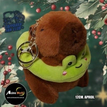 PELUCHE LLAVERO PREMIUM - CARPINCHO-CAPIBARA SALVAVIDA #1 (12CM APROX) (P1443)