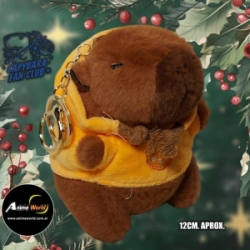 PELUCHE LLAVERO PREMIUM - CARPINCHO-CAPIBARA TRAPERO #1 (12CM APROX) (P1445)