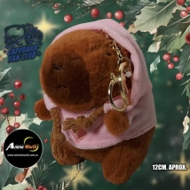 PELUCHE LLAVERO PREMIUM - CARPINCHO-CAPIBARA TRAPERO #2 (12CM APROX) (P1446)