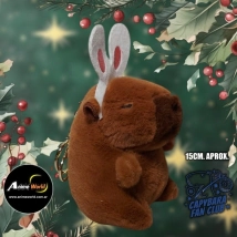 PELUCHE LLAVERO PREMIUM - CARPINCHO-CAPIBARA VINCHA #2 (15CM APROX) (P1448)