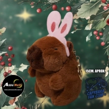 PELUCHE LLAVERO PREMIUM - CARPINCHO-CAPIBARA VINCHA #4 (15CM APROX) (P1450)