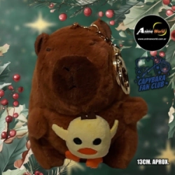 PELUCHE LLAVERO PREMIUM - CARPINCHO-CAPIBARA PATO #1 (13CM APROX) (P1455)