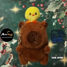 PELUCHE LLAVERO PREMIUM - CARPINCHO-CAPIBARA PATO #2 (15CM APROX) (P1456)