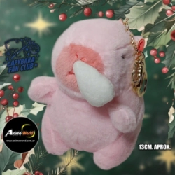 PELUCHE LLAVERO PREMIUM - CARPINCHO-CAPIBARA RESFRIADO #2 (13CM APROX) (P1460)