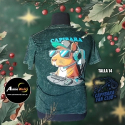 REMERA ALGODON - CARPINCHO-CAPIBARA #2 (TALLA 14) (R1031)