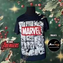 REMERA ALGODON IMPORTADO - MARVEL #1 (TALLA S) (R1041)
