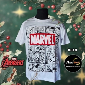 REMERA ALGODON IMPORTADO - MARVEL #2 (TALLA M) (R1042)