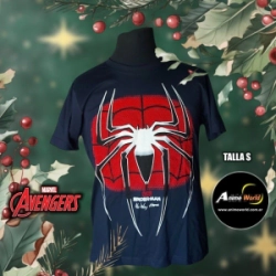 REMERA ALGODON IMPORTADO - SPIDERMAN #2 (TALLA S) (R1048)