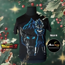REMERA ALGODON IMPORTADO - DRAGON BALL #3 (TALLA 16) (R1052)
