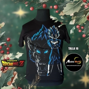 REMERA ALGODON IMPORTADO - DRAGON BALL #3 (TALLA 16) (R1052)