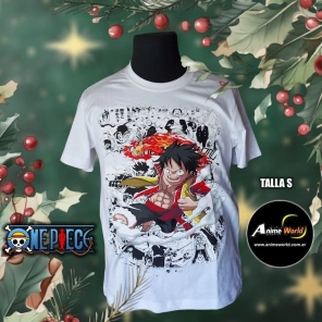 REMERA ALGODON IMPORTADO - ONE PIECE #1 (TALLA S) (R1055)