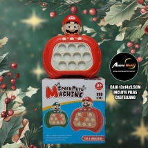 POP IT ELECTRONICO JUEGO DE VELOCIDAD CASTELLANO #6 (CAJA 13x14x5,5CM) (INCLUYE PILAS) (A0578)