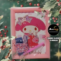 CUADROS PARA PEGAR PIEDRITAS SANRIO #4 3061-8288 (13x18CM) (A0582)