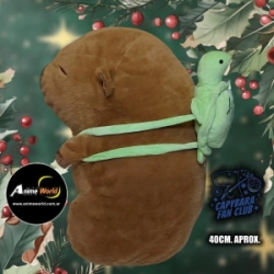 PELUCHE CARPINCHO-CAPIBARA CON MOCHILA GRANDE #1 (40CM APROX) (P1465)
