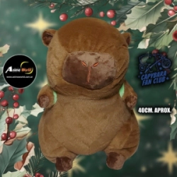 PELUCHE CARPINCHO-CAPIBARA CON MOCHILA GRANDE #1 (40CM APROX) (P1465)