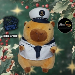 PELUCHE CARPINCHO-CAPIBARA MARINERO #1 MEDIANO (36CM APROX) (P1471)
