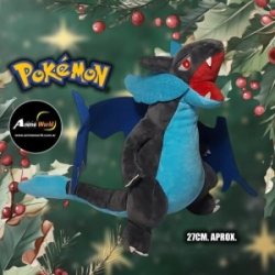 PELUCHE POKEMON CHARIZARD MEGA #6 (27CM APROX) (P1501)