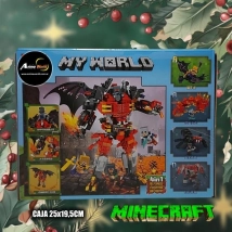 BLOQUE GENERICO MG1108D MINECRAFT 4EN1 (CAJA 25x19,5CM) (L0868)