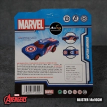 AUTO REPLICA MARVEL CAPITAN AMERICA METAL 54876 (BLISTER 14x16CM) (A0593)