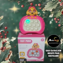 POP IT ELECTRONICO JUEGO DE VELOCIDAD CASTELLANO #8 (CAJA 13x14x5,5CM) (INCLUYE PILAS) (A0594)