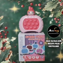 POP IT ELECTRONICO JUEGO DE VELOCIDAD CASTELLANO #10 (CAJA 13x14x5,5CM) (INCLUYE PILAS) (A0596)