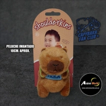 PELUCHE CARPINCHO-CAPIBARA IMANTADO CON MOCHILA (10CM APROX) (P1527)