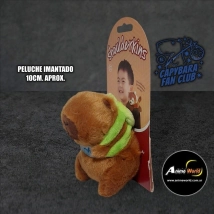 PELUCHE CARPINCHO-CAPIBARA IMANTADO CON MOCHILA (10CM APROX) (P1527)