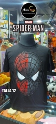 REMERA ALGODON IMPORTADO 3D SPIDERMAN #3 (TALLA 12) (R1075)