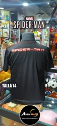 REMERA ALGODON IMPORTADO 3D SPIDERMAN #3 (TALLA 14) (R1076)