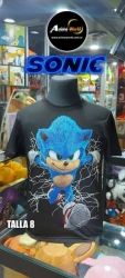 REMERA ALGODON IMPORTADO 3D SONIC #1 (TALLA 8) (R1079)