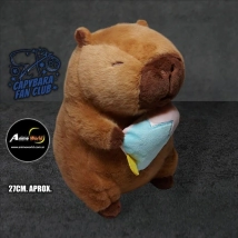PELUCHE CARPINCHO-CAPIBARA CON HELADO #1 (27CM APROX) (P1543)