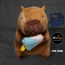 PELUCHE CARPINCHO-CAPIBARA CON HELADO #1 (27CM APROX) (P1543)