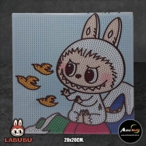 CUADROS PARA PEGAR PIEDRITAS LABUBU #2 (20x20CM) (A0608)