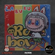CUADROS PARA PEGAR PIEDRITAS LABUBU #3 (20x20CM) (A0609)