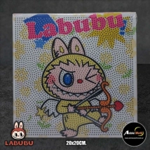 CUADROS PARA PEGAR PIEDRITAS LABUBU #4 (20x20CM) (A0610)