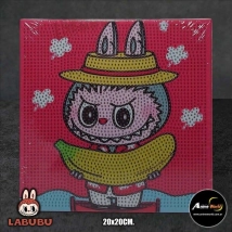 CUADROS PARA PEGAR PIEDRITAS LABUBU #5 (20x20CM) (A0611)