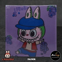 CUADROS PARA PEGAR PIEDRITAS LABUBU #7 (20x20CM) (A0613)